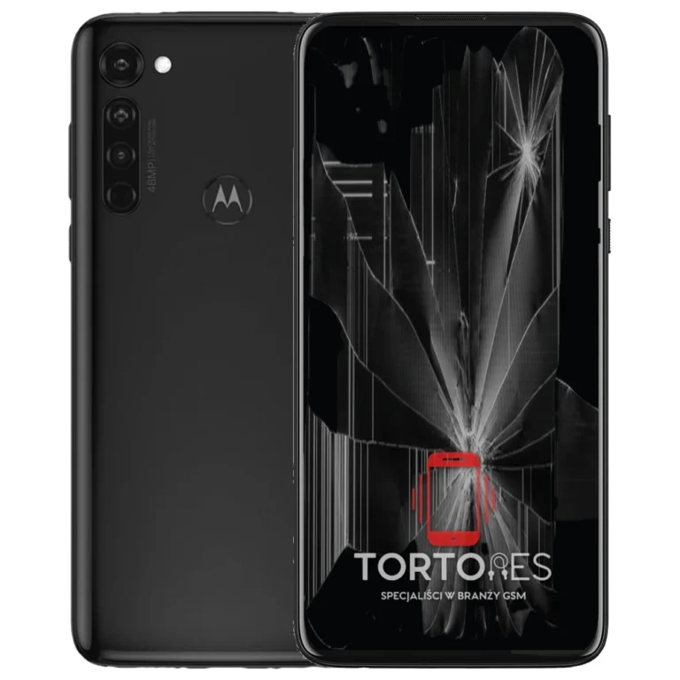 Motorola Moto G Pro z ilustracją pękniętego wyświetlacza - wymiana zbitego wyświetlacza