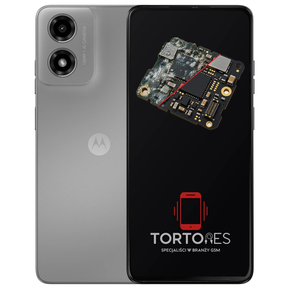 Motorola Moto G04 z ilustracją zalania - czyszczenie po zalaniu