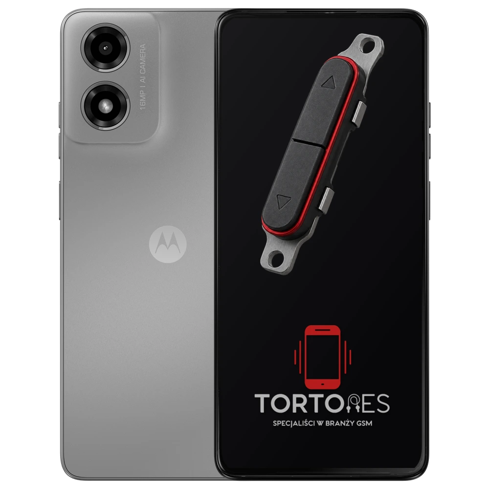 Motorola Moto G04 z symbolem przycisków - naprawa przycisków włączania i głośności