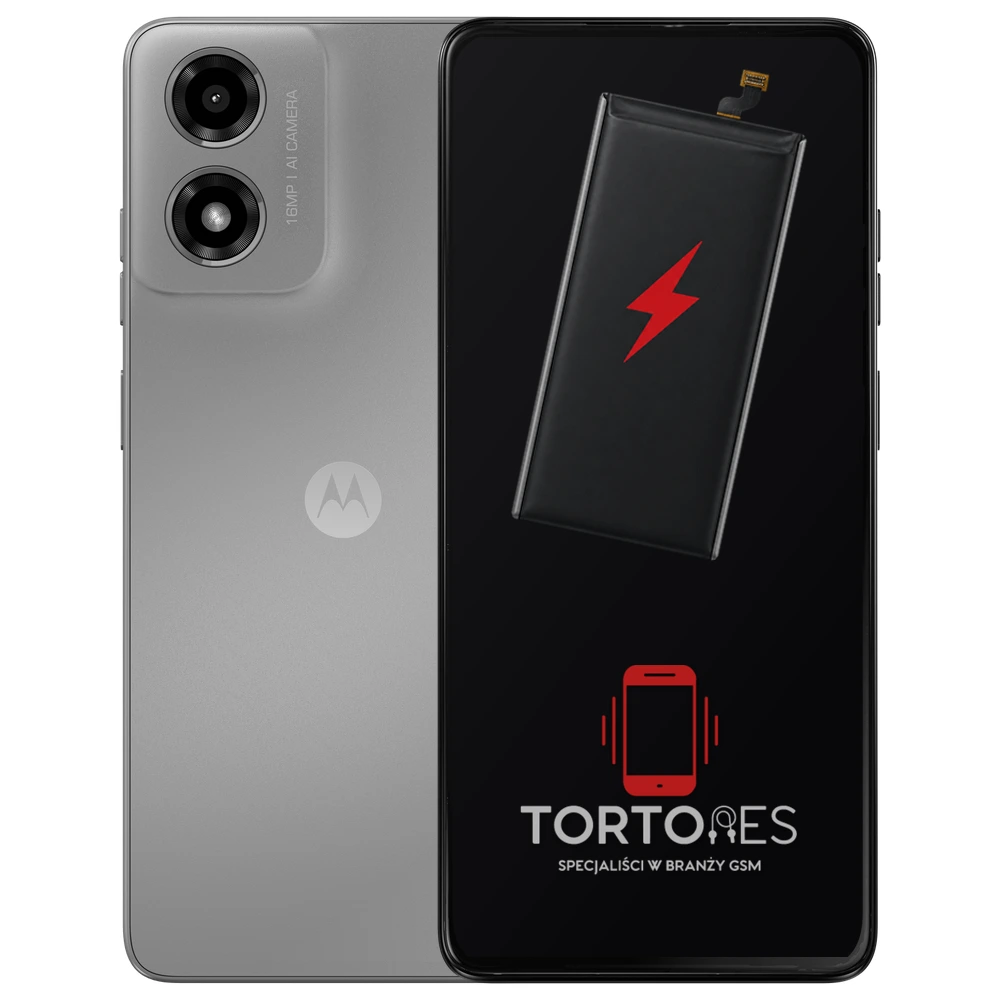 Motorola Moto G04 z ilustracją baterii - wymiana baterii