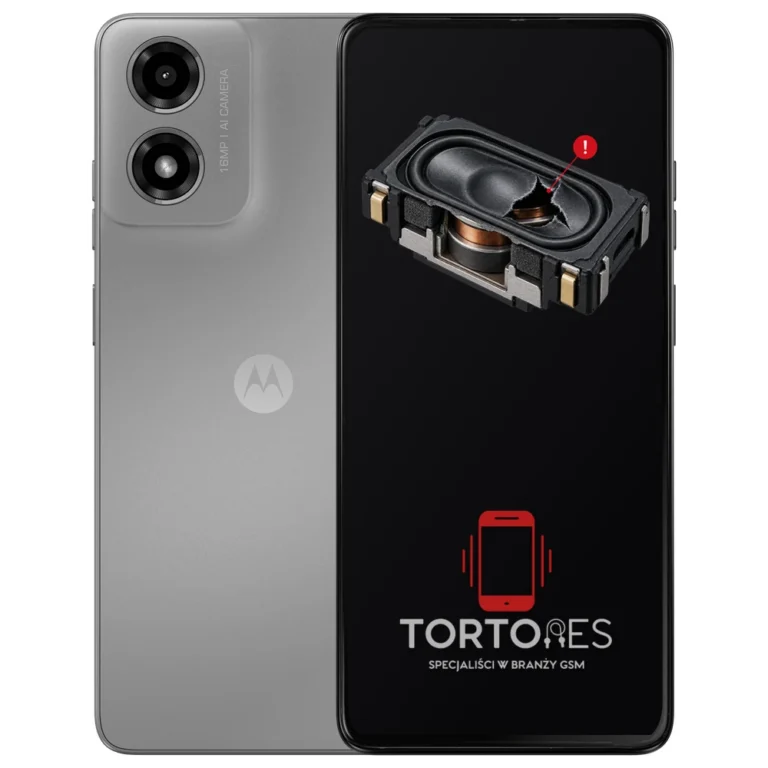 Motorola Moto G04 z symbolem głośnika multimedialnego - wymiana głośnika multimedialnego