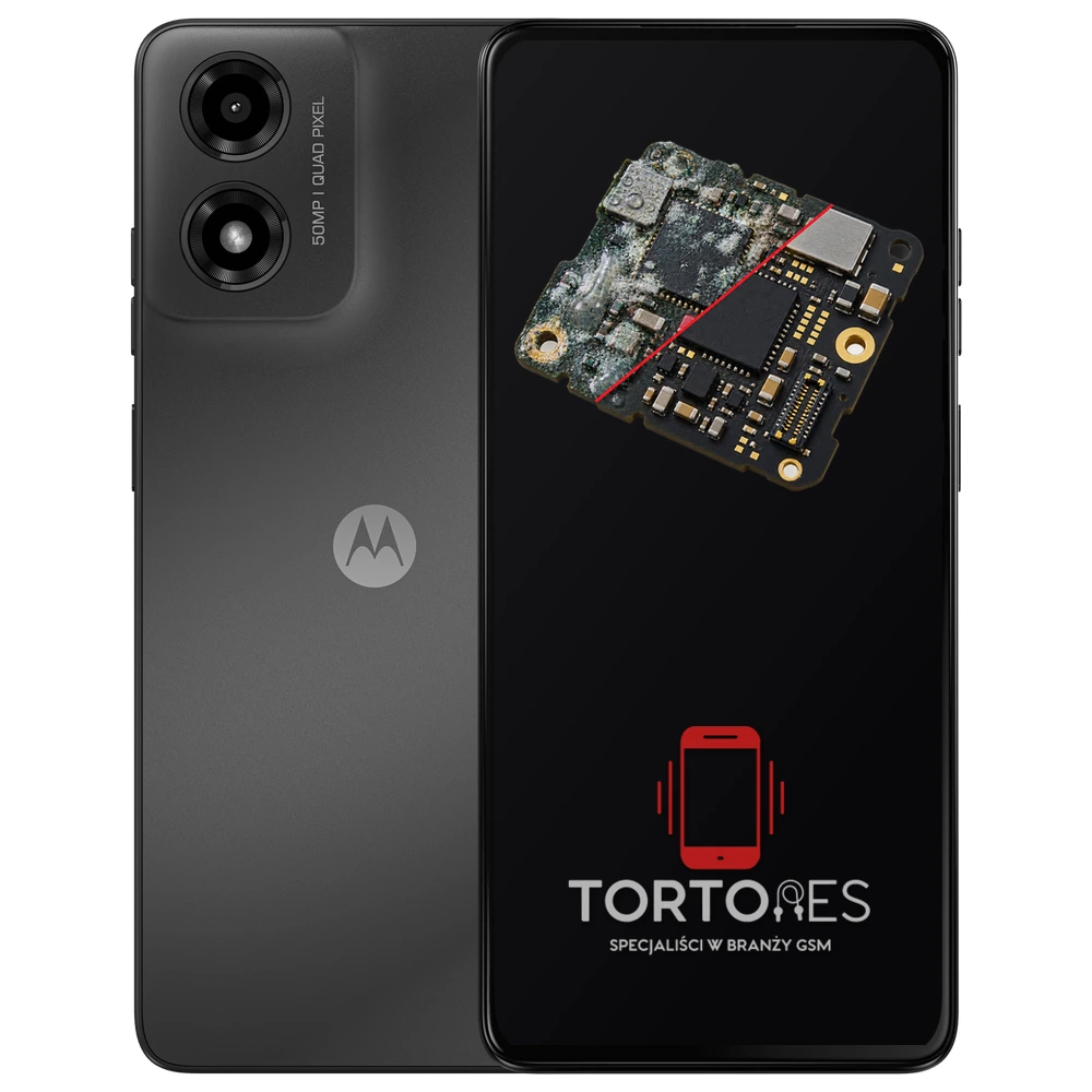 Motorola Moto G04s z ilustracją zalania - czyszczenie po zalaniu