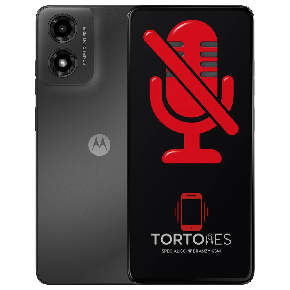 Motorola Moto G04s z symbolem mikrofonu - naprawa mikrofonu
