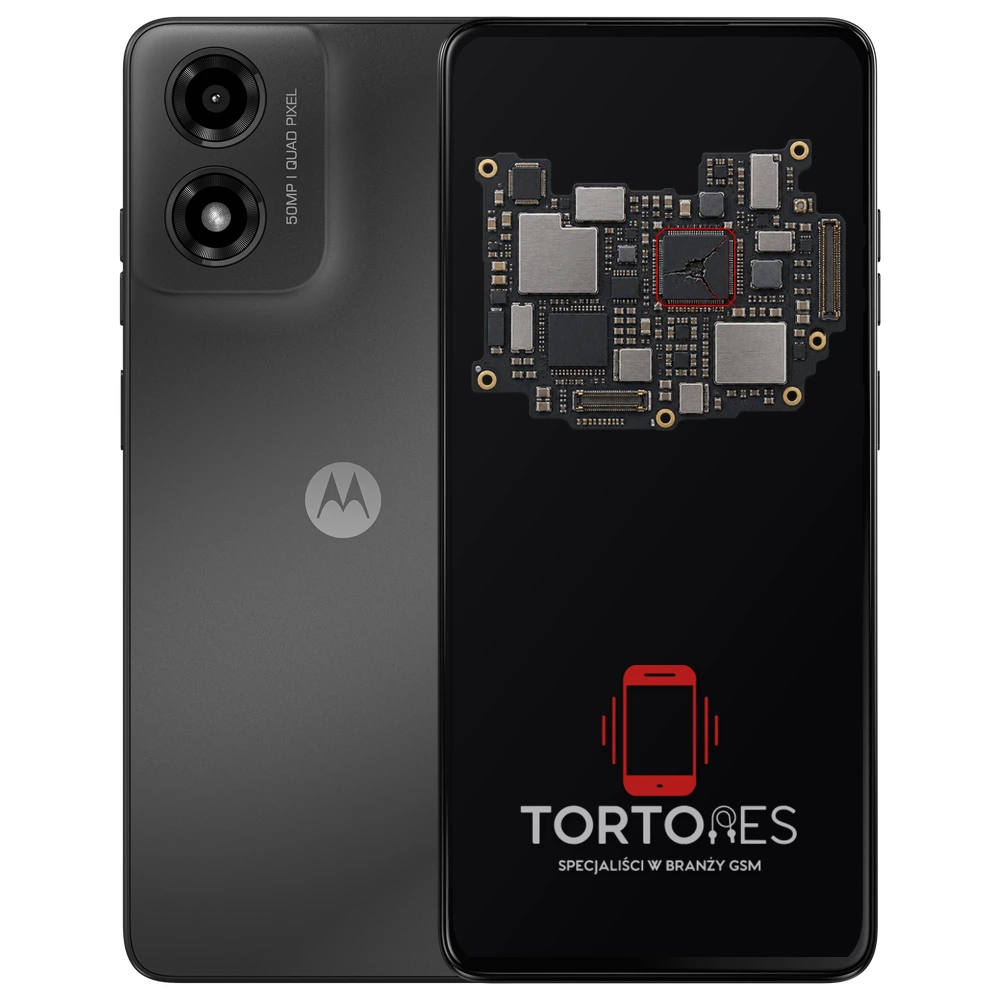 Motorola Moto G04s z ilustracją płyty głównej - naprawa płyty głównej
