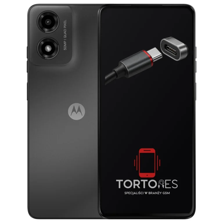 Motorola Moto G04s z ilustracją złącza ładowania - naprawa złącza ładowania