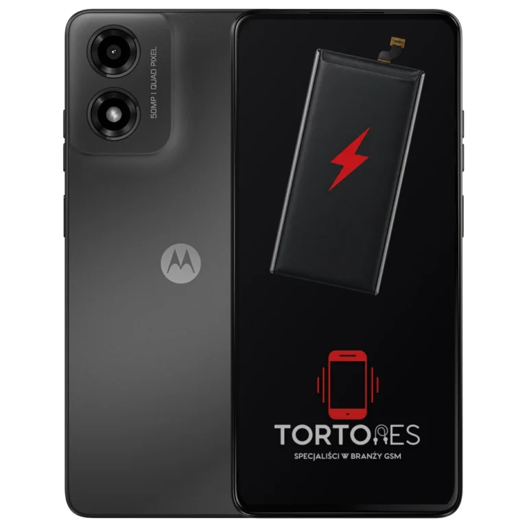 Motorola Moto G04s z ilustracją baterii - wymiana baterii