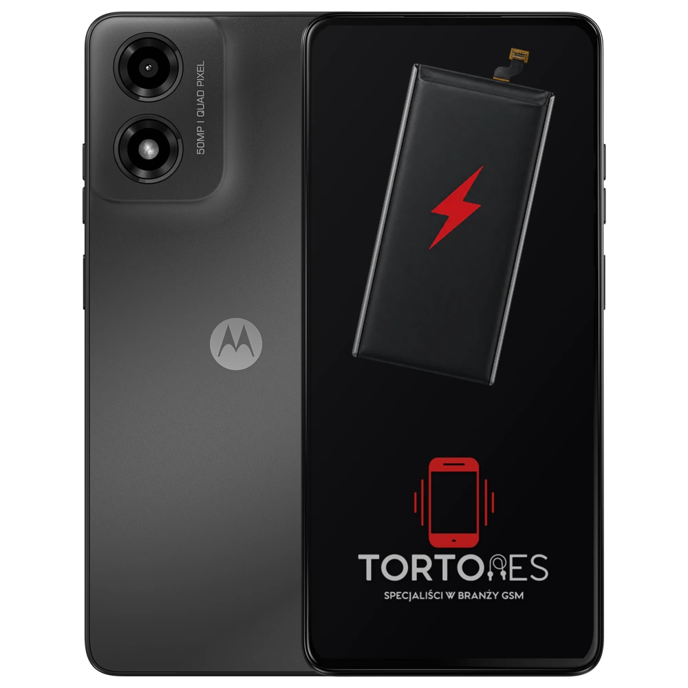 Motorola Moto G04s z ilustracją baterii - wymiana baterii