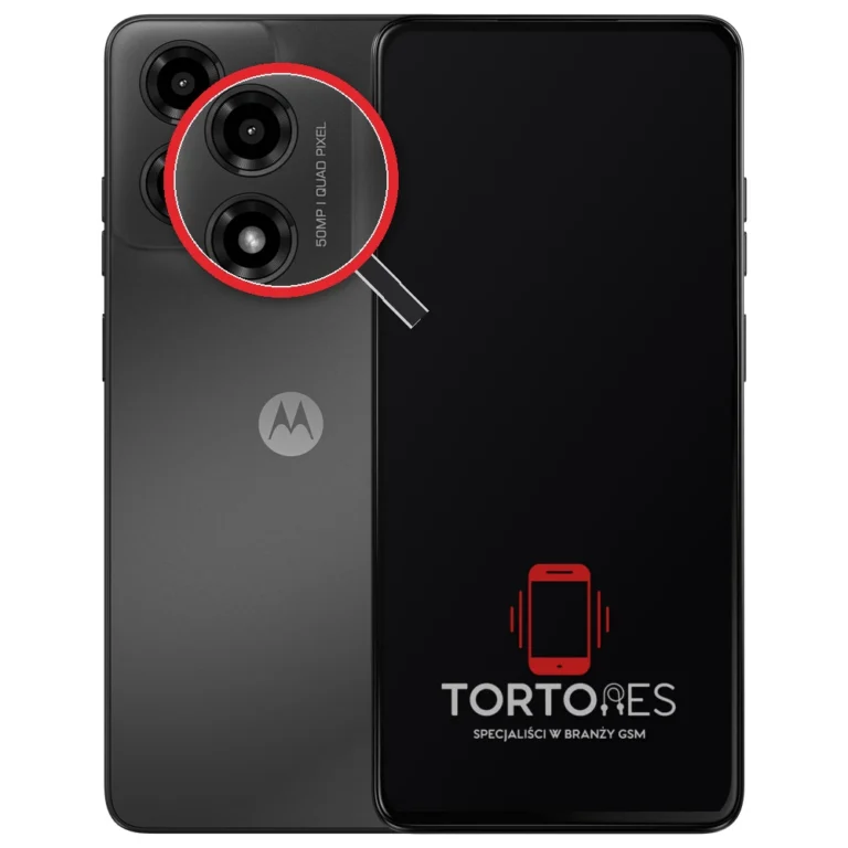 Motorola Moto G04s z lupą na tylnych aparatach - wymiana tylnej kamery