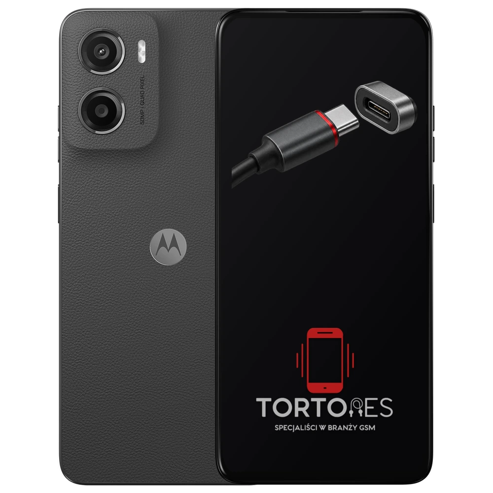 Motorola Moto G05 z ilustracją złącza ładowania - naprawa złącza ładowania
