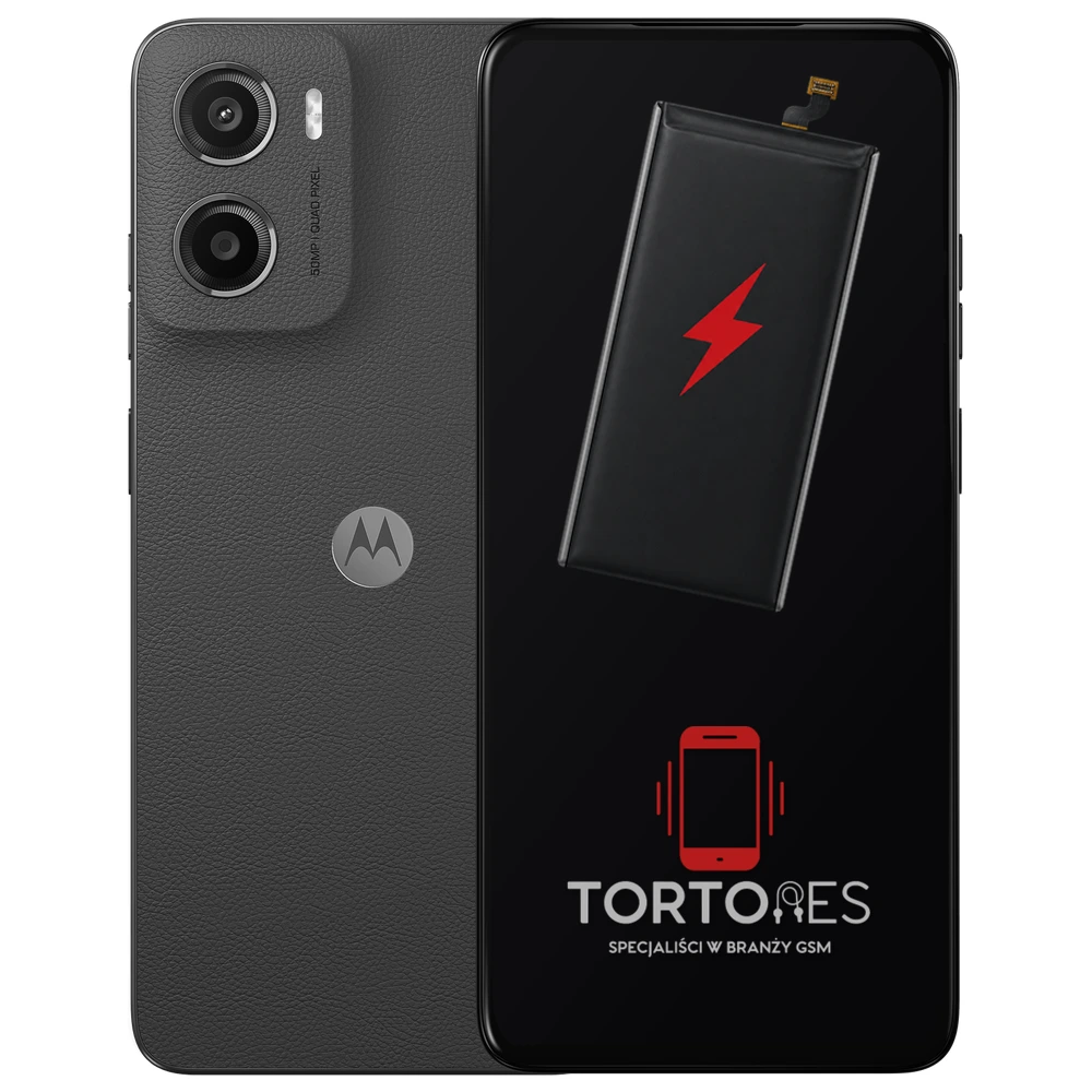 Motorola Moto G05 z ilustracją baterii - wymiana baterii
