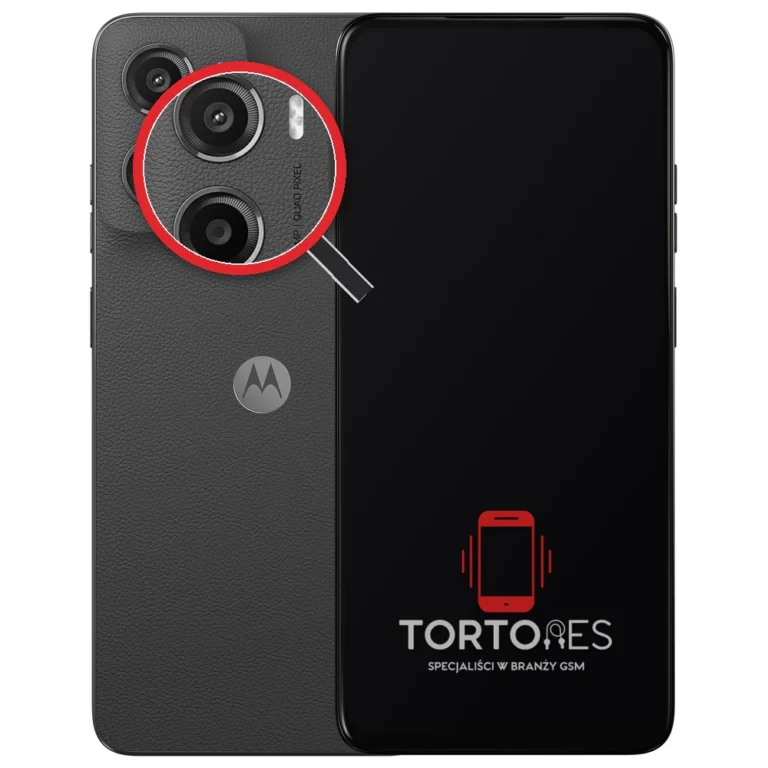 Motorola Moto G05 z lupą na tylnych aparatach - wymiana tylnej kamery