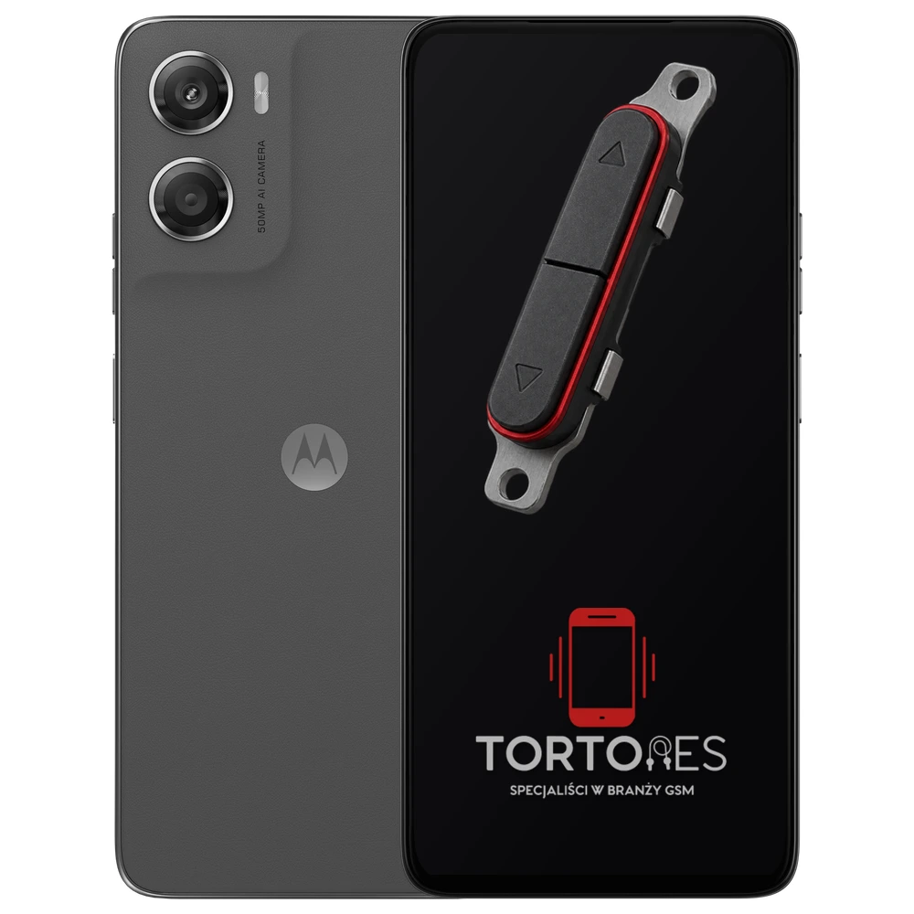 Motorola Moto G06 Power z symbolem przycisków - naprawa przycisków włączania i głośności