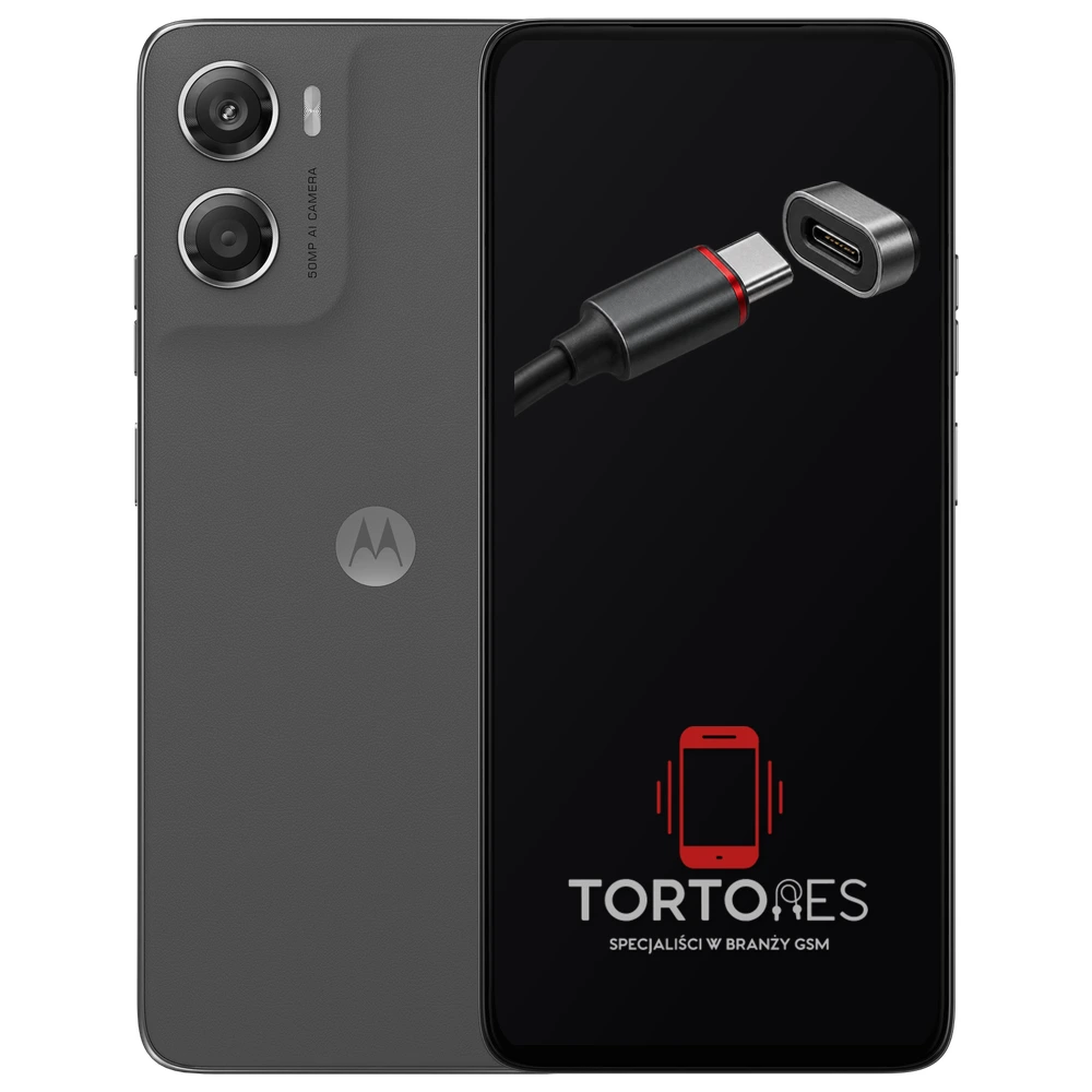 Motorola Moto G06 Power z ilustracją złącza ładowania - naprawa złącza ładowania