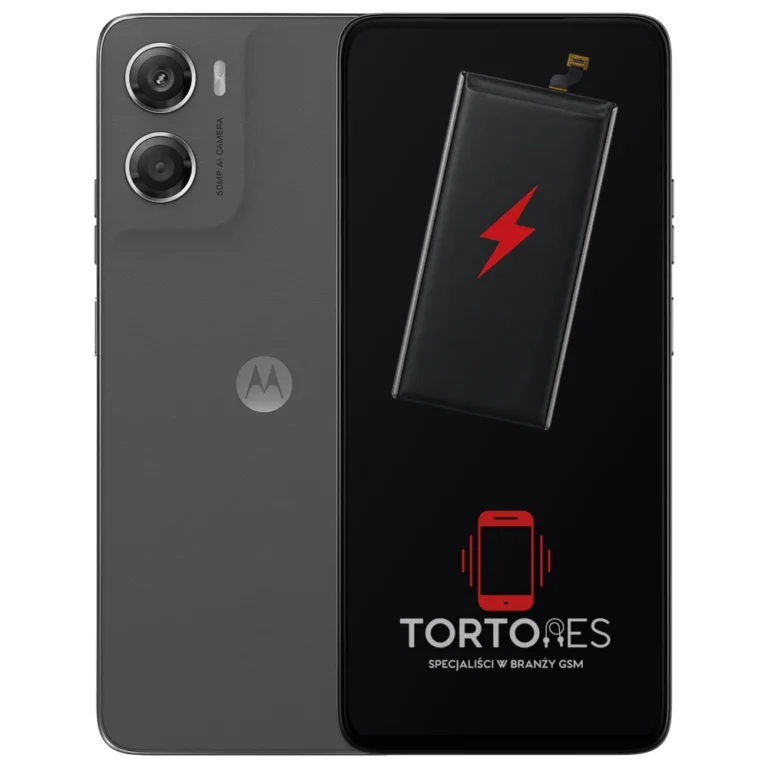 Motorola Moto G06 Power z ilustracją baterii - wymiana baterii