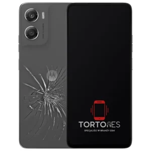 Motorola Moto G06 Power z ilustracją pękniętej tylnej klapki - wymiana zbitej klapki