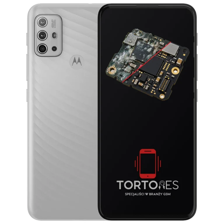 Motorola Moto G10 z ilustracją zalania - czyszczenie po zalaniu