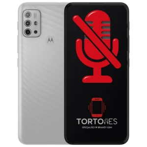 Motorola Moto G10 z symbolem mikrofonu - naprawa mikrofonu