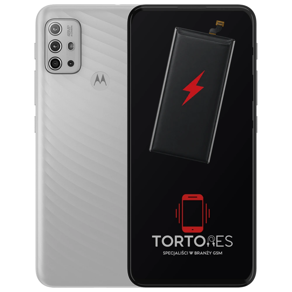 Motorola Moto G10 z ilustracją baterii - wymiana baterii