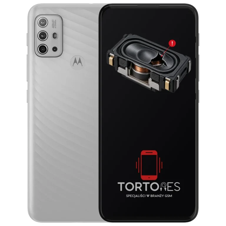Motorola Moto G10 z symbolem głośnika multimedialnego - wymiana głośnika multimedialnego