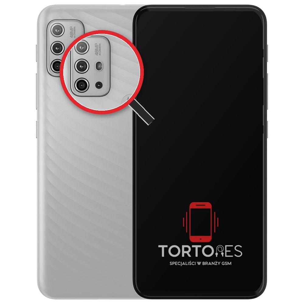 Motorola Moto G10 z lupą na tylnych aparatach - wymiana tylnej kamery