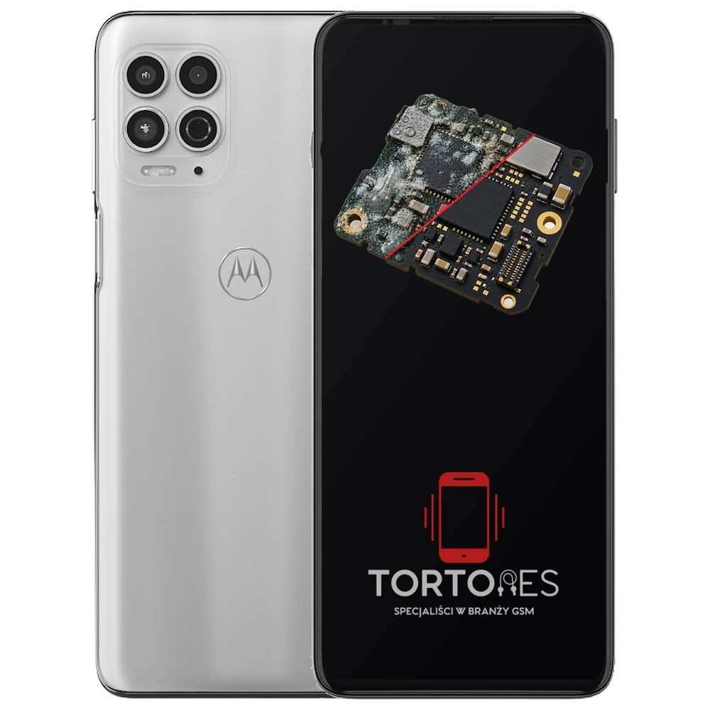 Motorola Moto G100 z ilustracją zalania - czyszczenie po zalaniu