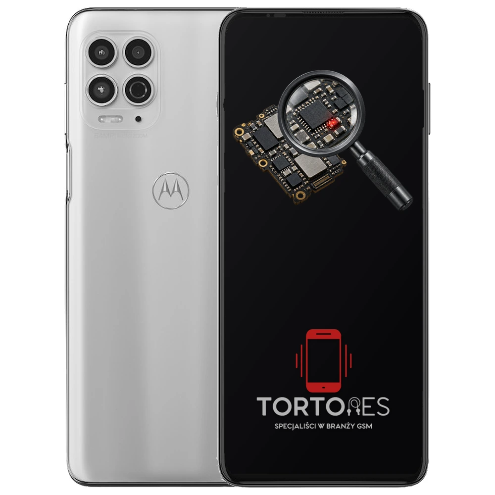 Motorola Moto G100 z symbolem diagnostyki - diagnoza telefonu