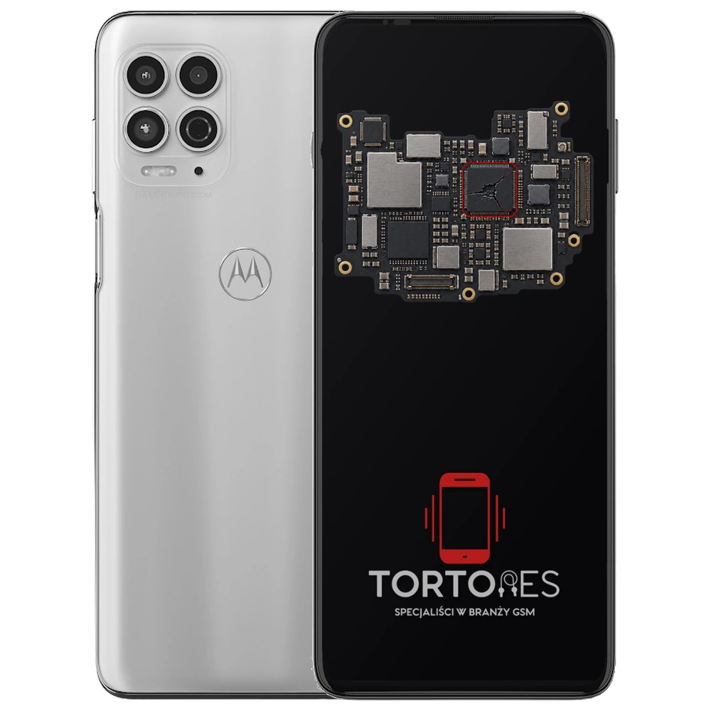 Motorola Moto G100 z ilustracją płyty głównej - naprawa płyty głównej