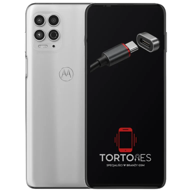 Motorola Moto G100 z ilustracją złącza ładowania - naprawa złącza ładowania