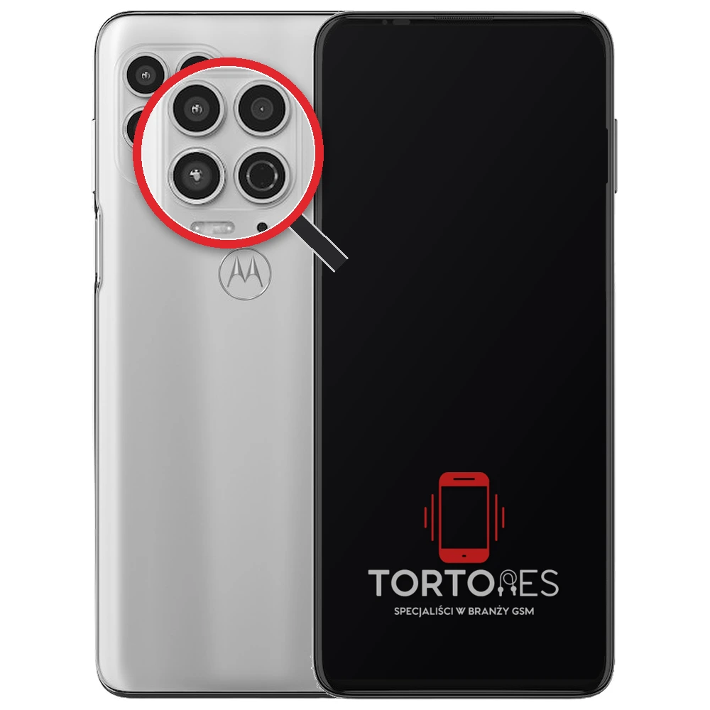 Motorola Moto G100 z lupą na tylnych aparatach - wymiana tylnej kamery