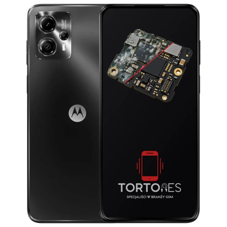 Motorola Moto G13 z ilustracją zalania - czyszczenie po zalaniu