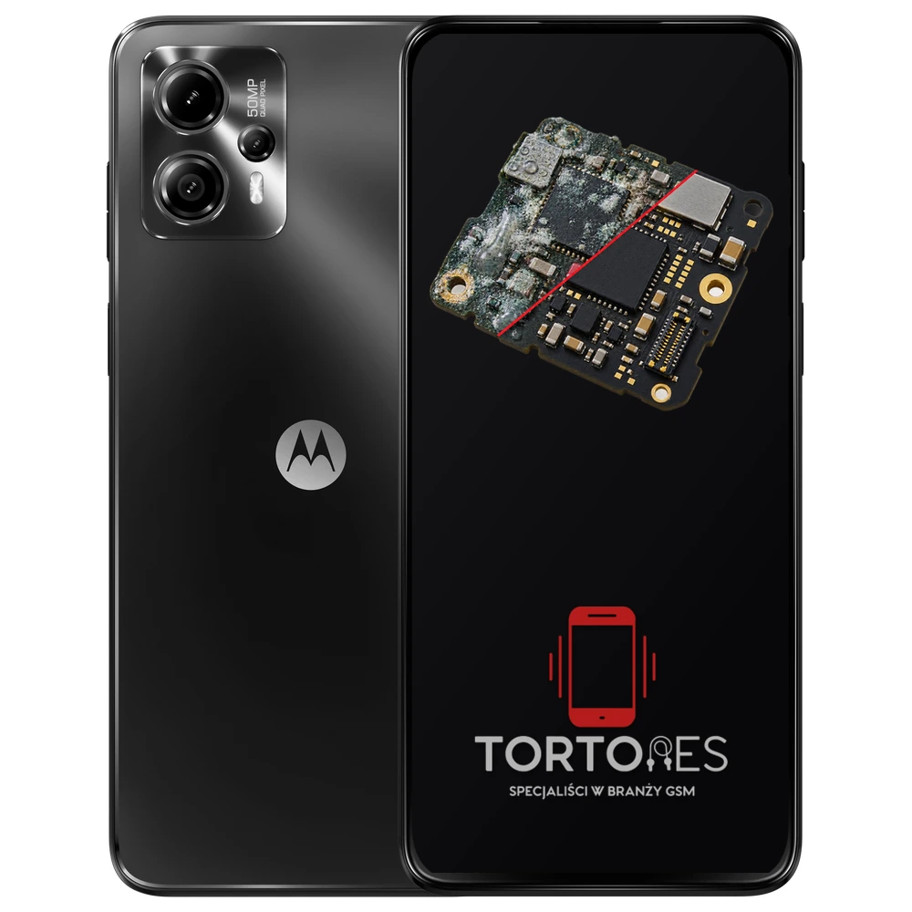 Motorola Moto G13 z ilustracją zalania - czyszczenie po zalaniu