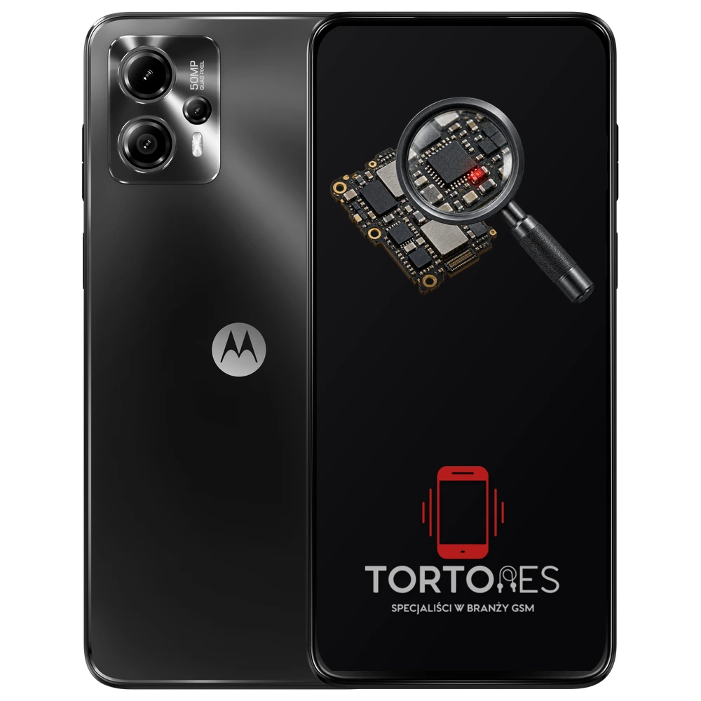 Motorola Moto G13 z symbolem diagnostyki - diagnoza telefonu