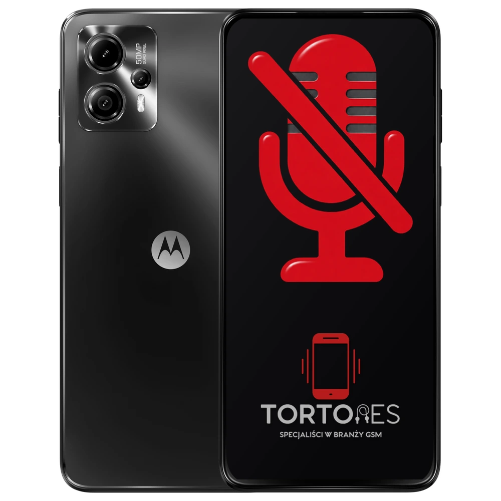 Motorola Moto G13 z symbolem mikrofonu - naprawa mikrofonu