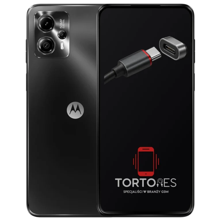 Motorola Moto G13 z ilustracją złącza ładowania - naprawa złącza ładowania