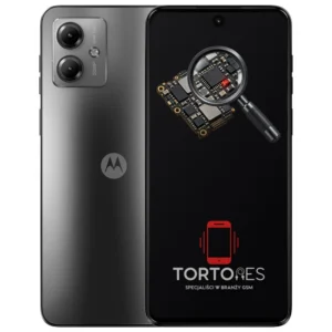 Motorola Moto G14 z symbolem diagnostyki - diagnoza telefonu