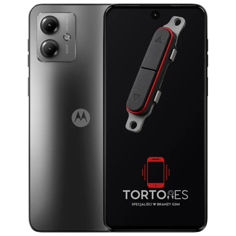 Motorola Moto G14 z symbolem przycisków - naprawa przycisków włączania i głośności