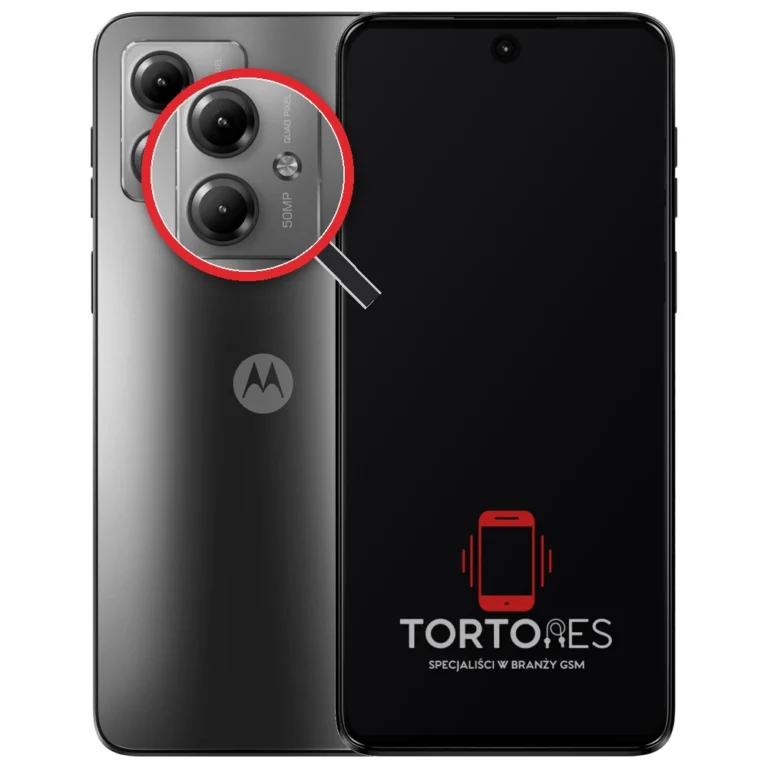 Motorola Moto G14 z lupą na tylnych aparatach - wymiana tylnej kamery