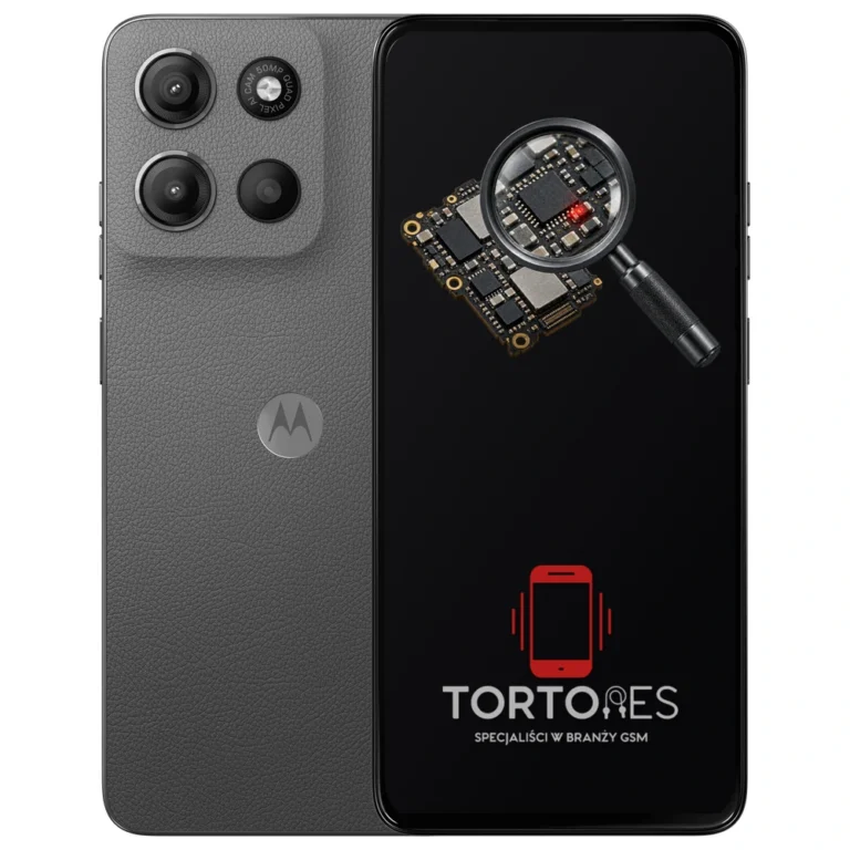 Motorola Moto G15 Power z symbolem diagnostyki - diagnoza telefonu