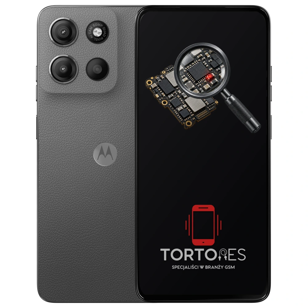 Motorola Moto G15 Power z symbolem diagnostyki - diagnoza telefonu