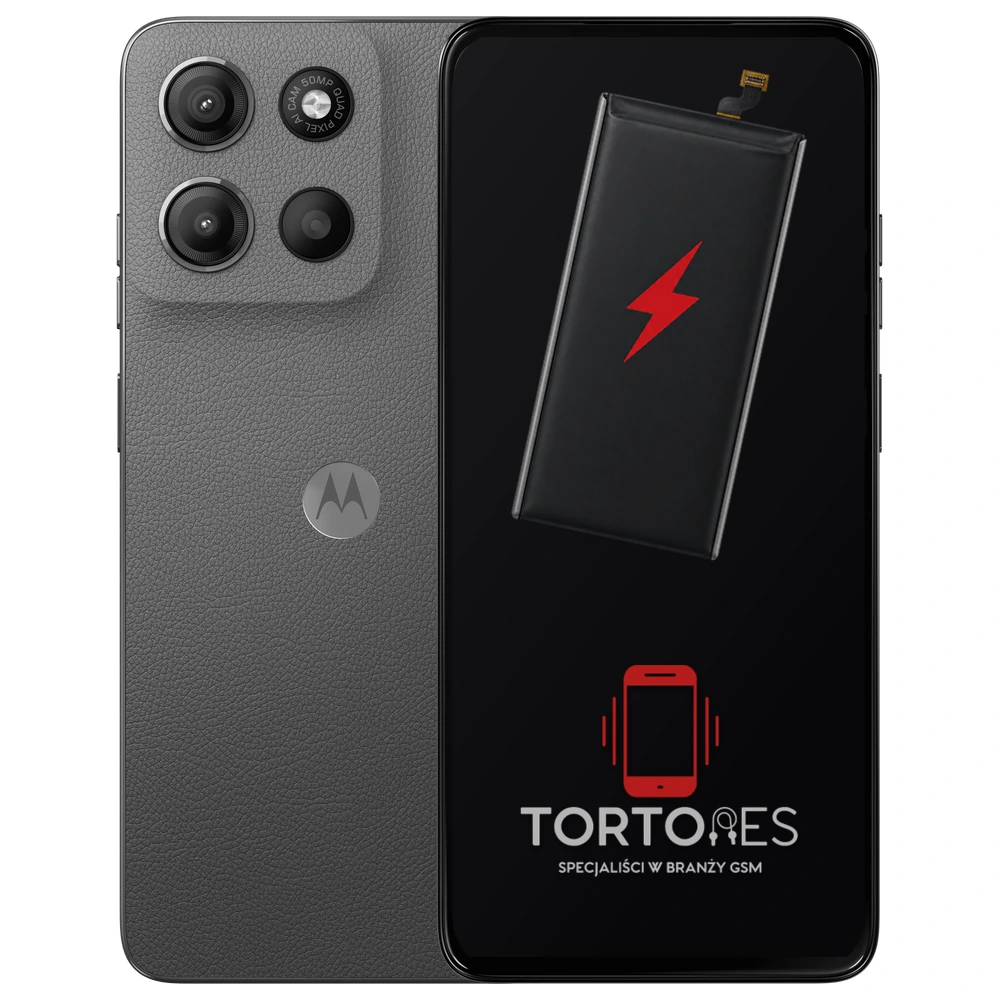 Motorola Moto G15 z ilustracją baterii - wymiana baterii