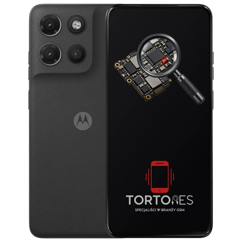 Motorola Moto G17 z symbolem diagnostyki - diagnoza telefonu