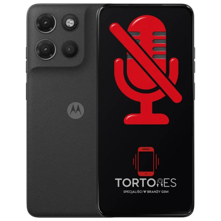 Motorola Moto G17 z symbolem mikrofonu - naprawa mikrofonu