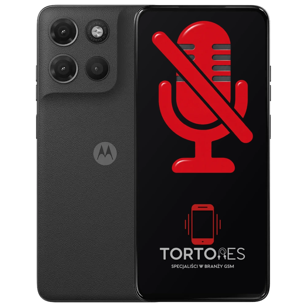 Motorola Moto G17 z symbolem mikrofonu - naprawa mikrofonu