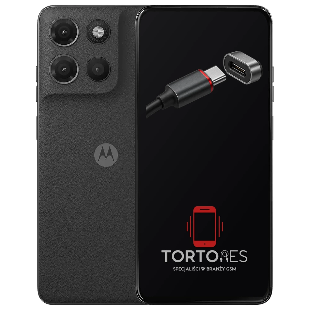 Motorola Moto G17 z ilustracją złącza ładowania - naprawa złącza ładowania