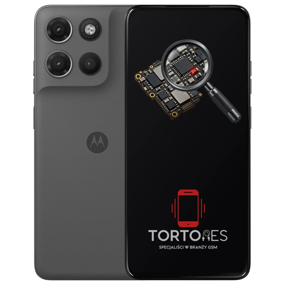 Motorola Moto G17 Power z symbolem diagnostyki - diagnoza telefonu