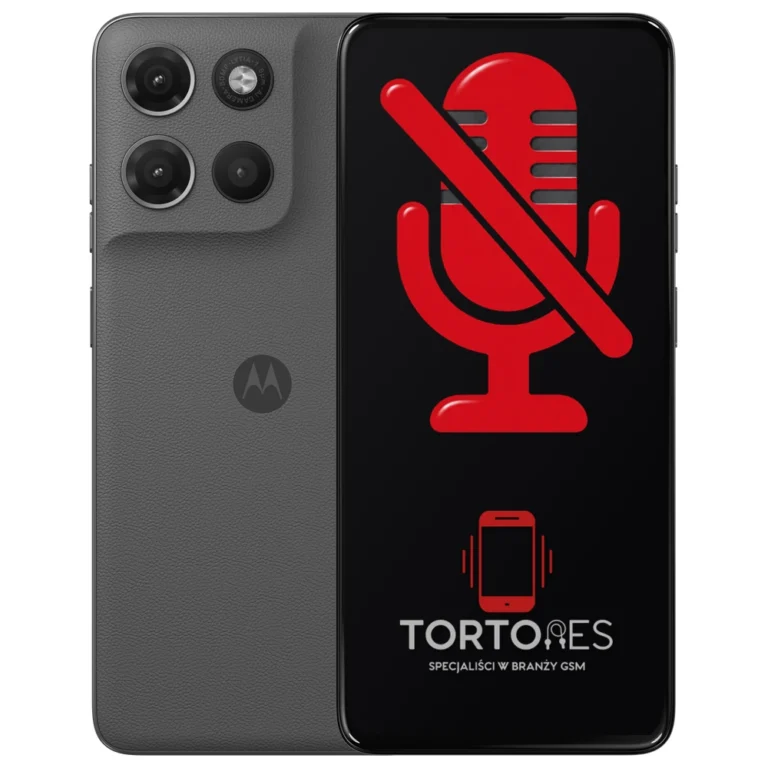 Motorola Moto G17 Power z symbolem mikrofonu - naprawa mikrofonu