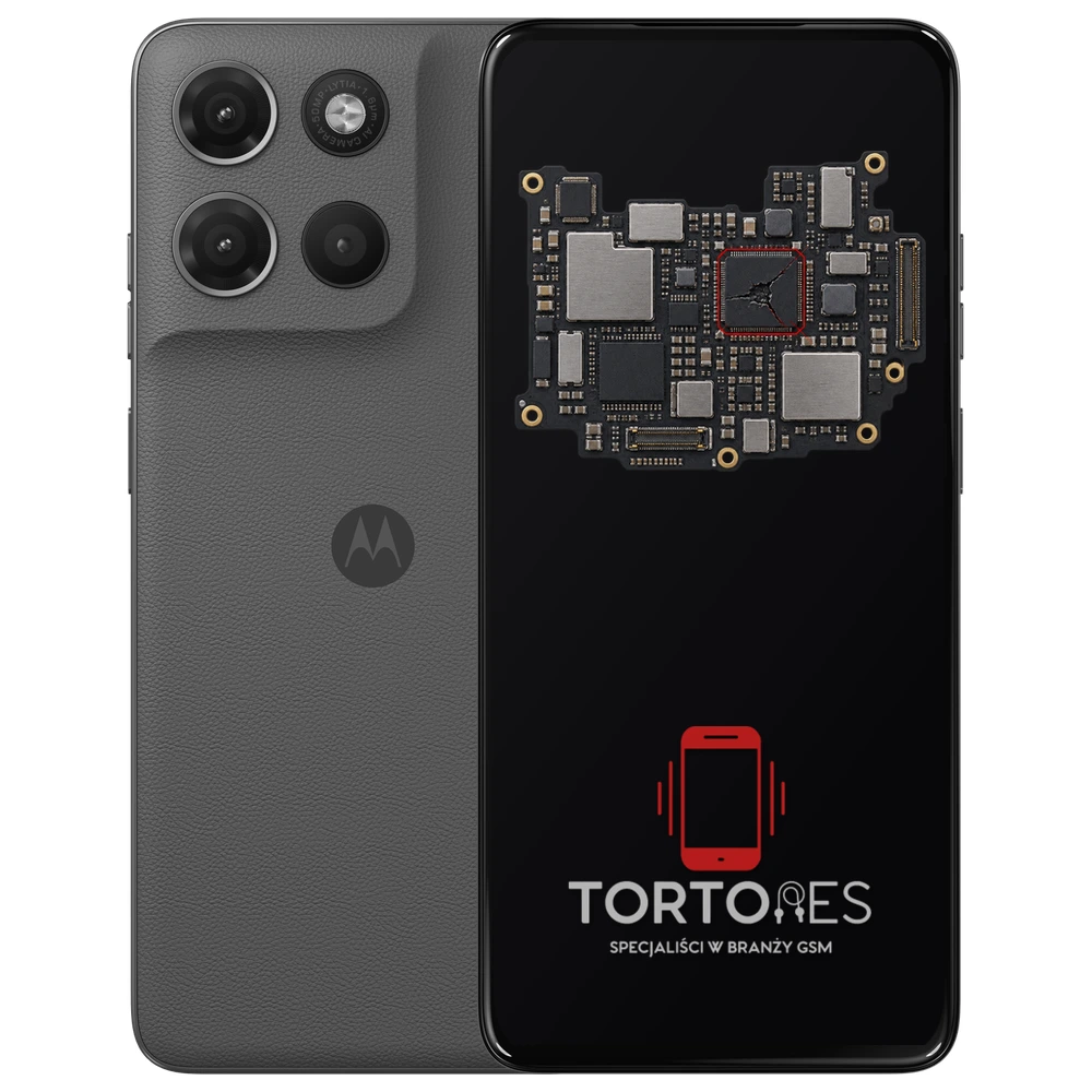Motorola Moto G17 Power z ilustracją płyty głównej - naprawa płyty głównej