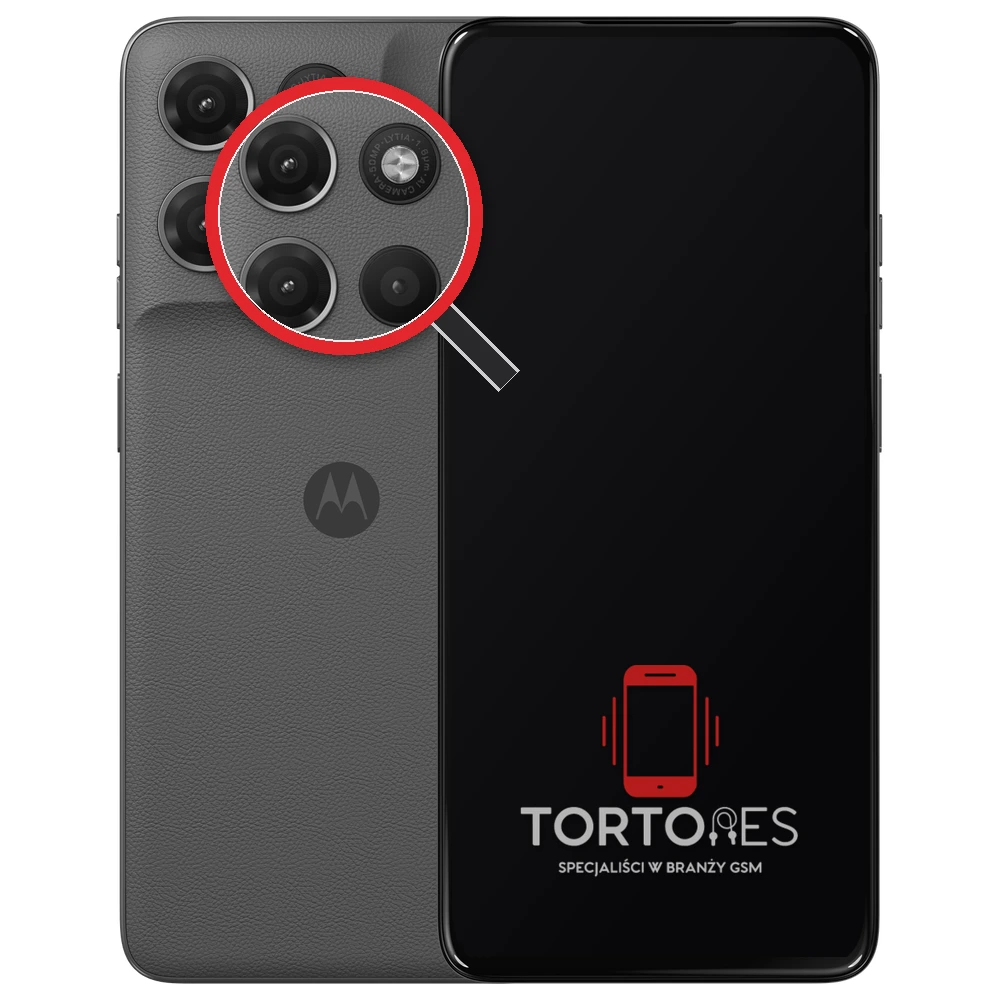 Motorola Moto G17 Power z lupą na tylnych aparatach - wymiana tylnej kamery