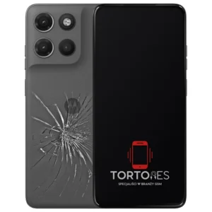 Motorola Moto G17 Power z ilustracją pękniętej tylnej klapki - wymiana zbitej klapki