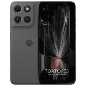 Motorola Moto G17 Power z ilustracją pękniętego wyświetlacza - wymiana zbitego wyświetlacza